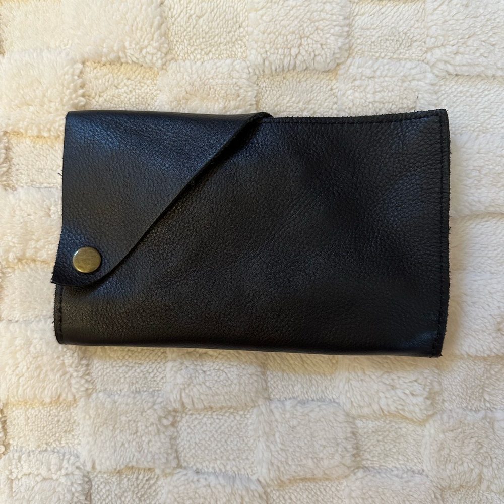 Free People Black Leather Wallet